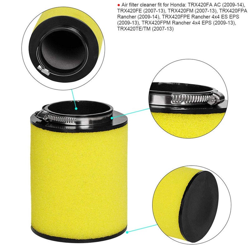 HIFROM Air Filter Element Cleaner Replacement for Honda 2007-2014 Rancher TRX420 420 TRX420FE TRX420FM TRX420TE TRX420TM - Image 2